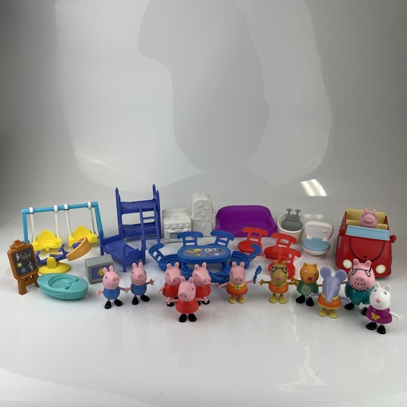 Jazwares Other - Large LOT 36PCS PEPPA PIG and FRIENDS Figures Toys Collection Collectibles
